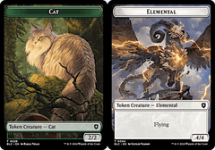 Cat (0026) // Elemental (0004) Double-Sided Token